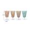 Hello Honey® 5.75" Multicolor Round Stemmed Glass Drinking Glass Set